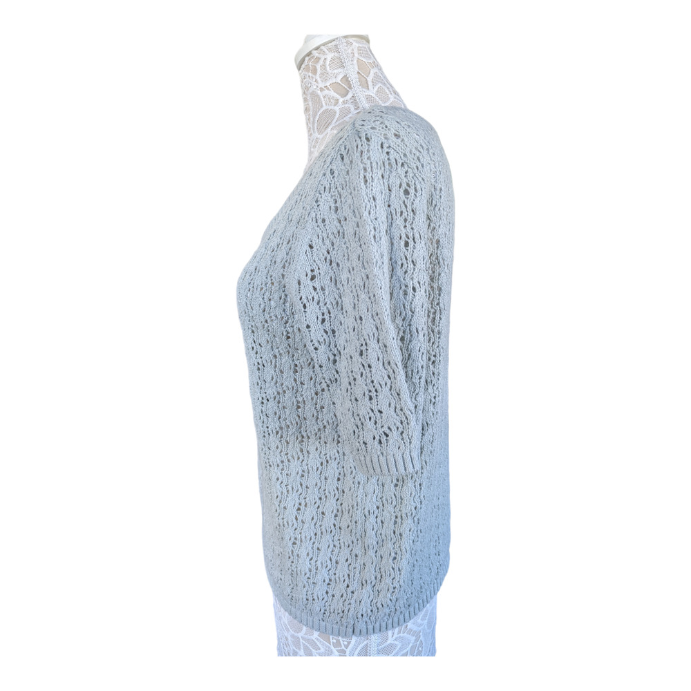 NEW SWTR Macrame Short Sleeve Crew 901 | MIST M - Picture 3 of 8